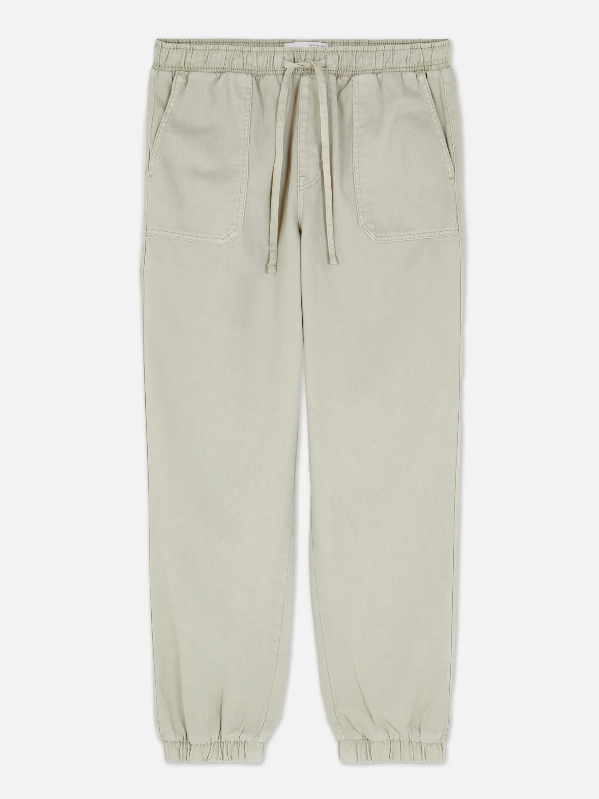 Denim Drawstring Joggers