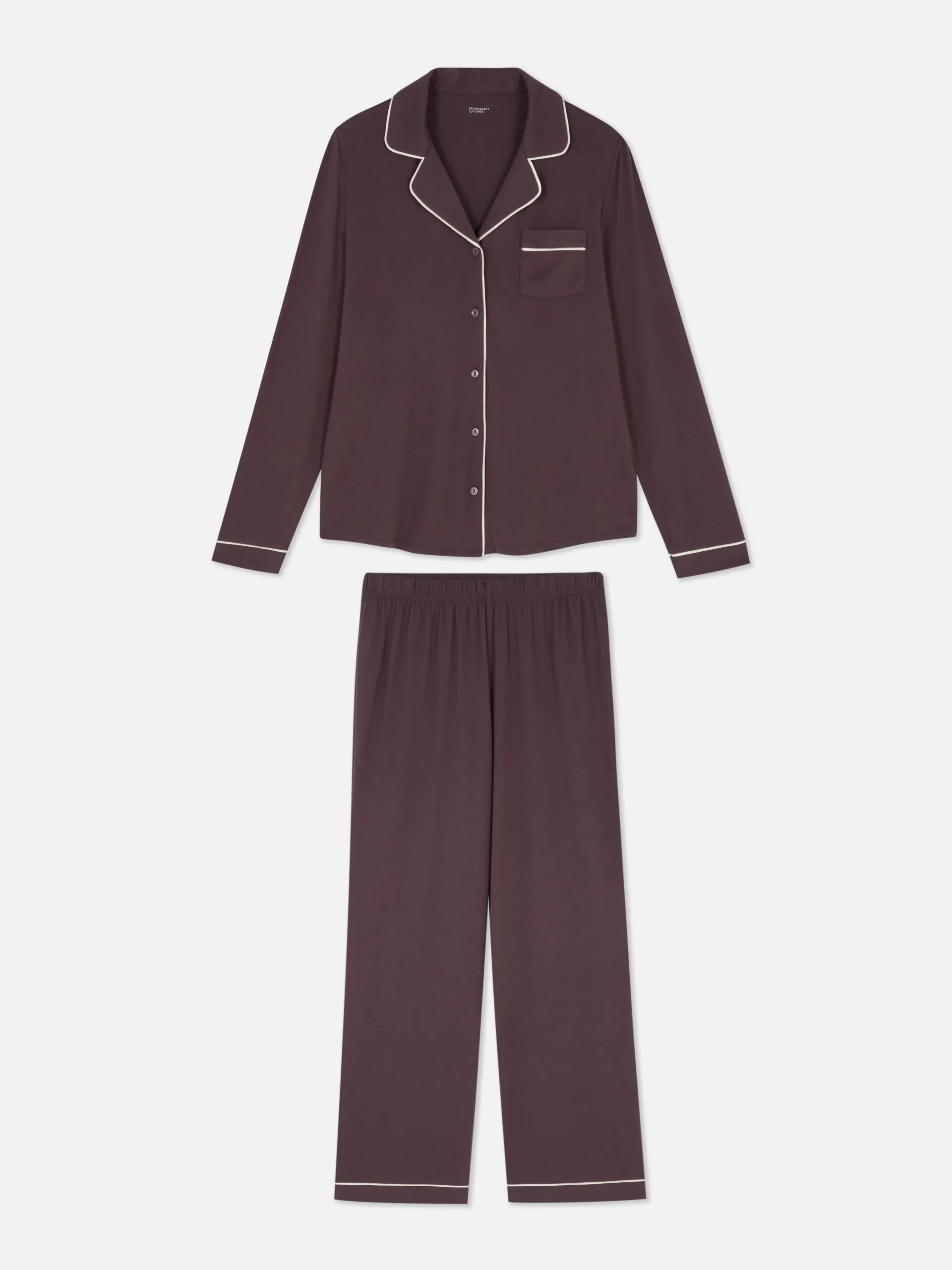Jersey Long Sleeve Boyfriend Pajamas