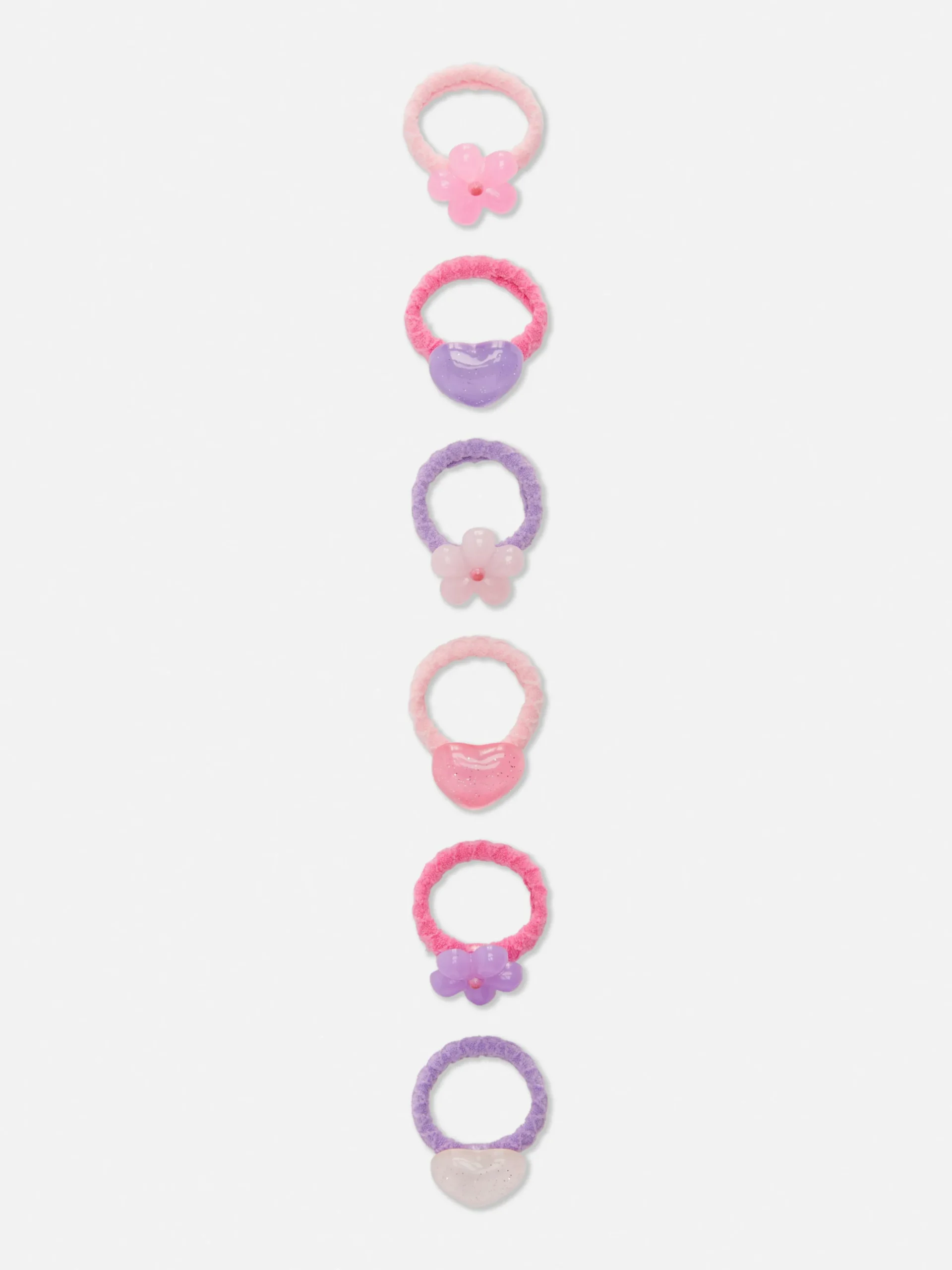 6-Pack Novelty Charm Hair Bands