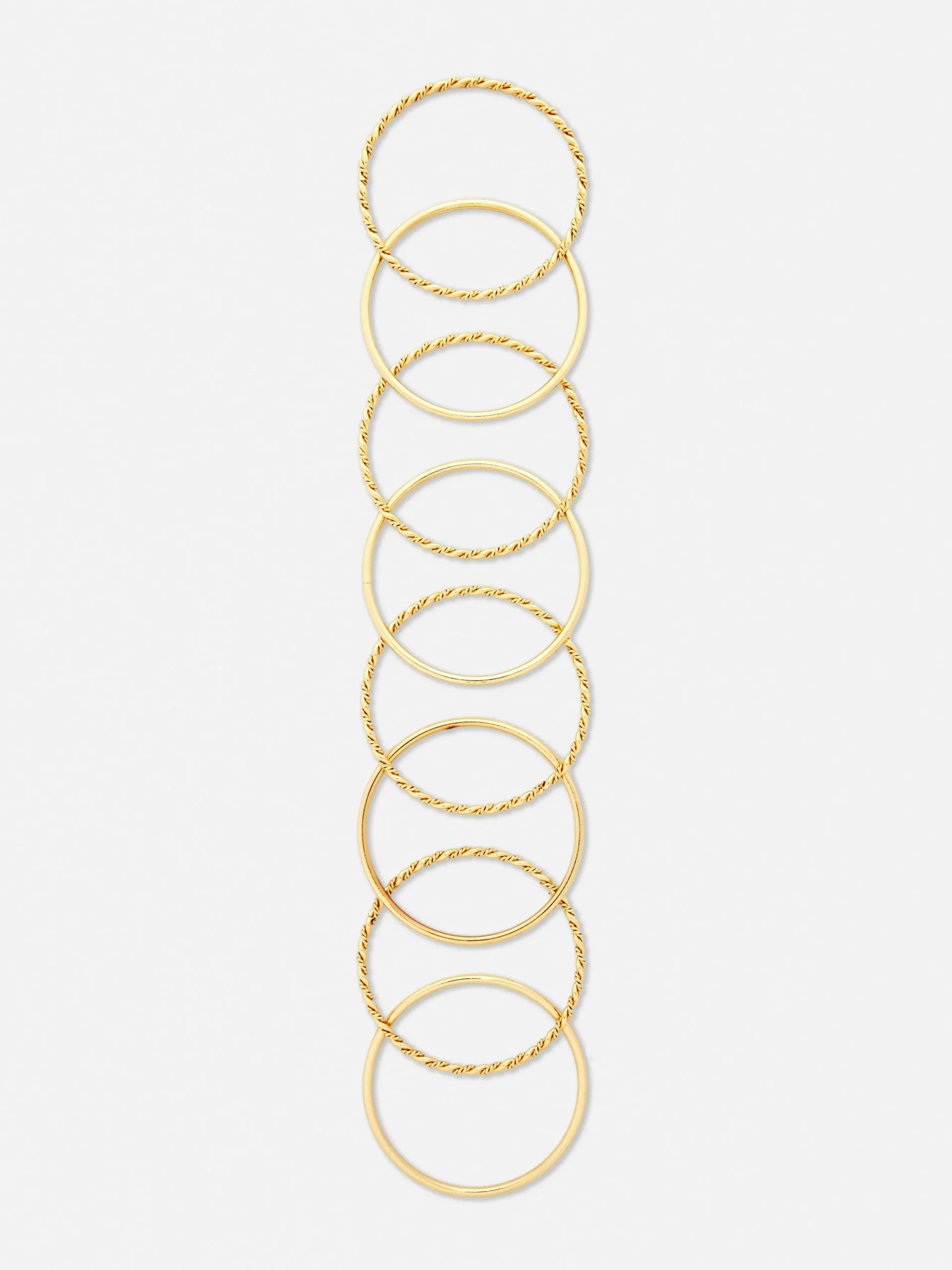 8-Pack Textured Bangles