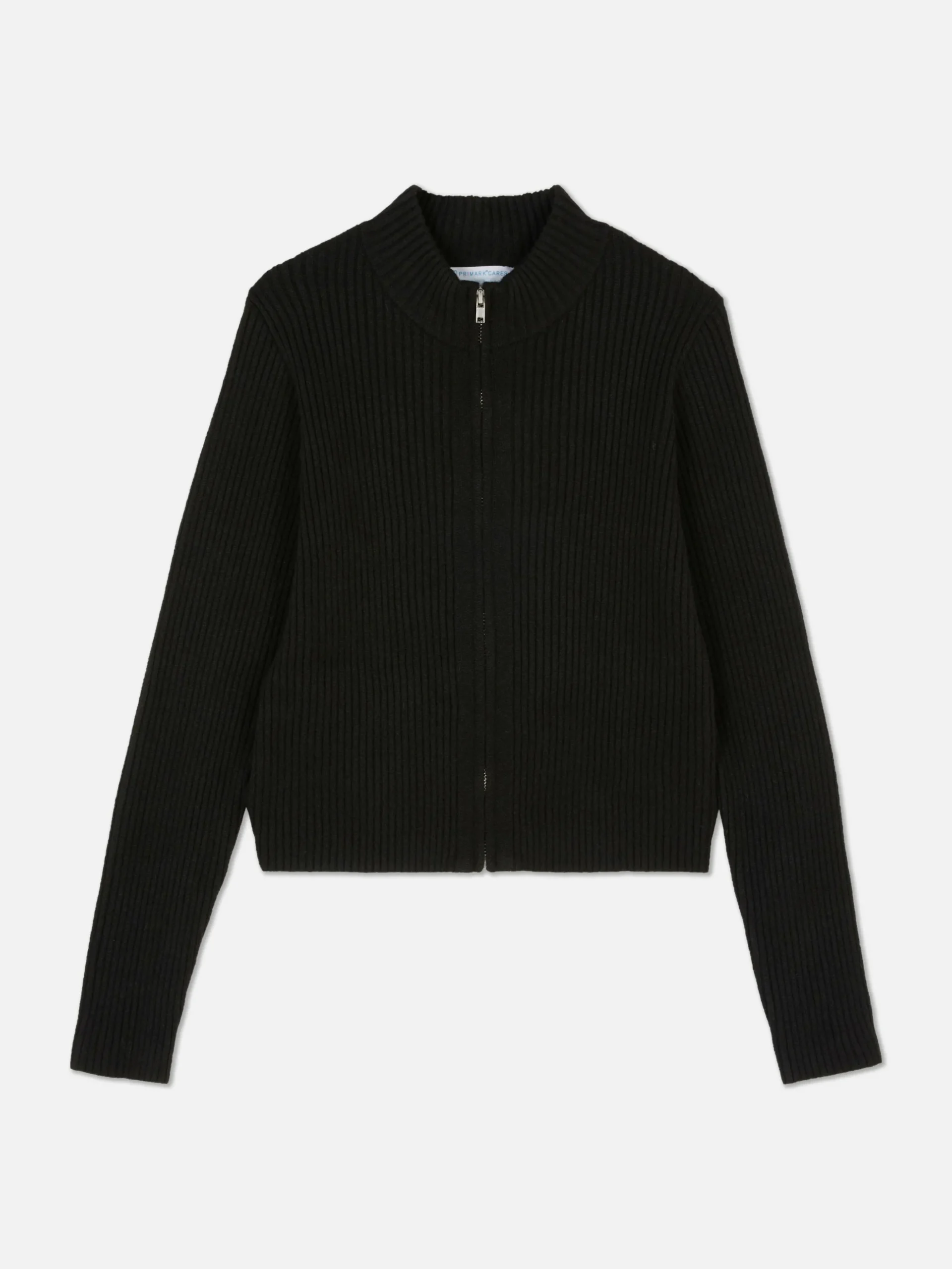 Ribbed Zip Cardigan