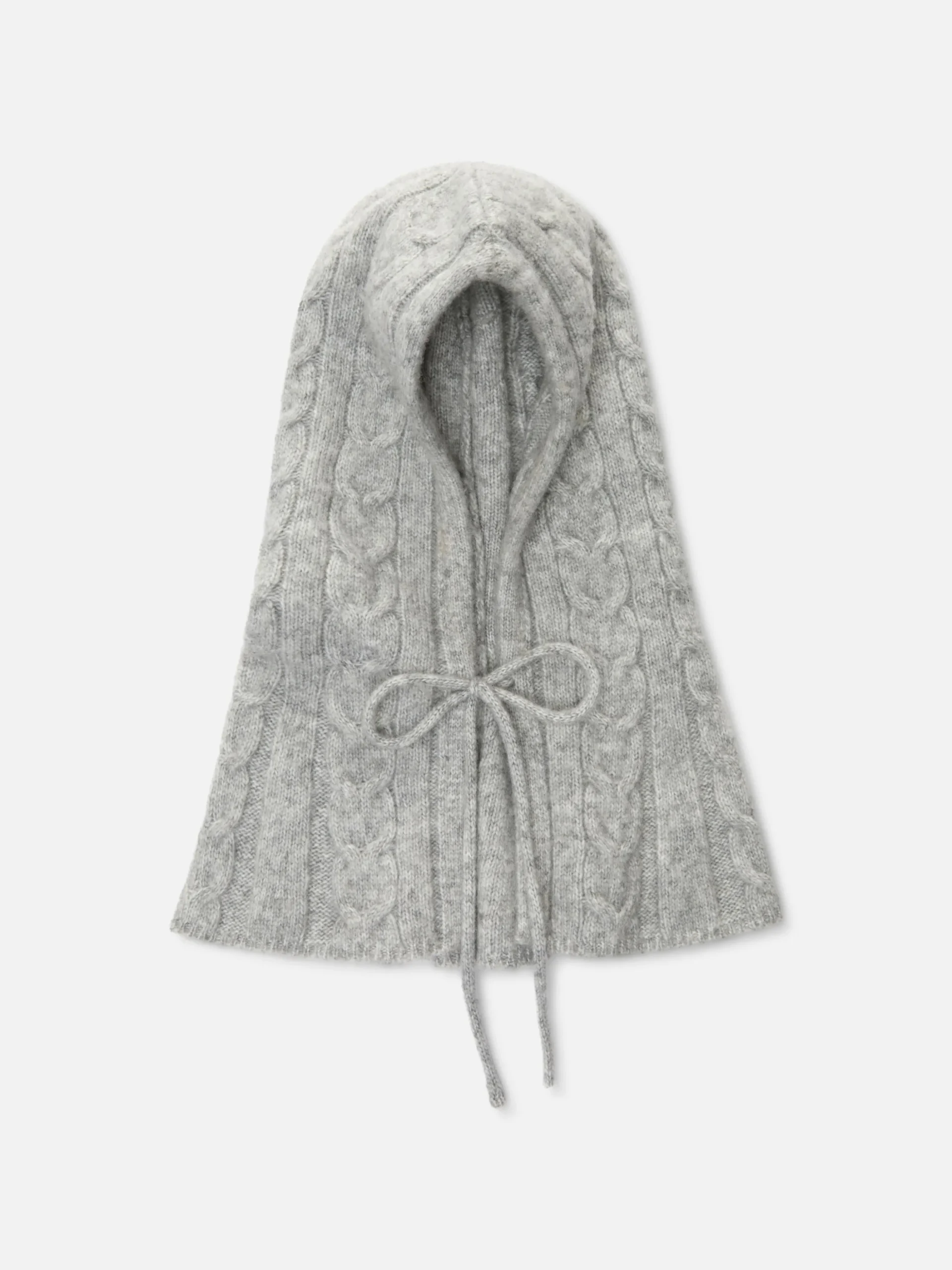 Rita Ora Cable Knit Hood